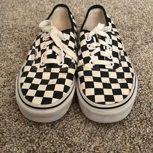 Checkered lace-up Vans